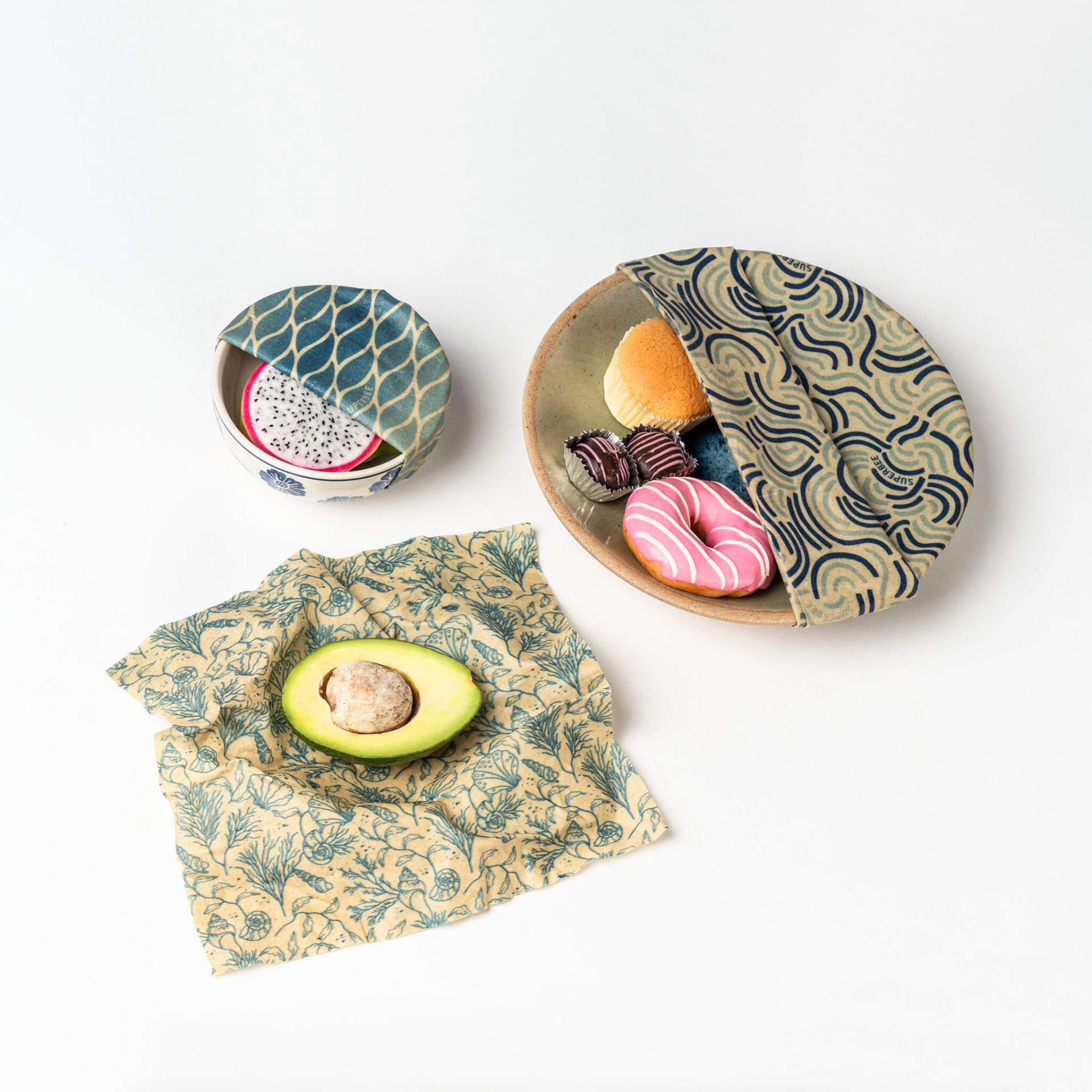 Wax food wraps - The beginner set - Our Reusable Lifestyle