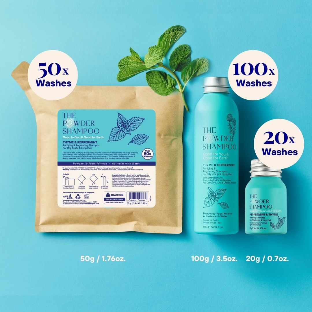 Purifying Shampoo For Oily Scalp & Limp Hair Peppermint & Papaya Enzyme