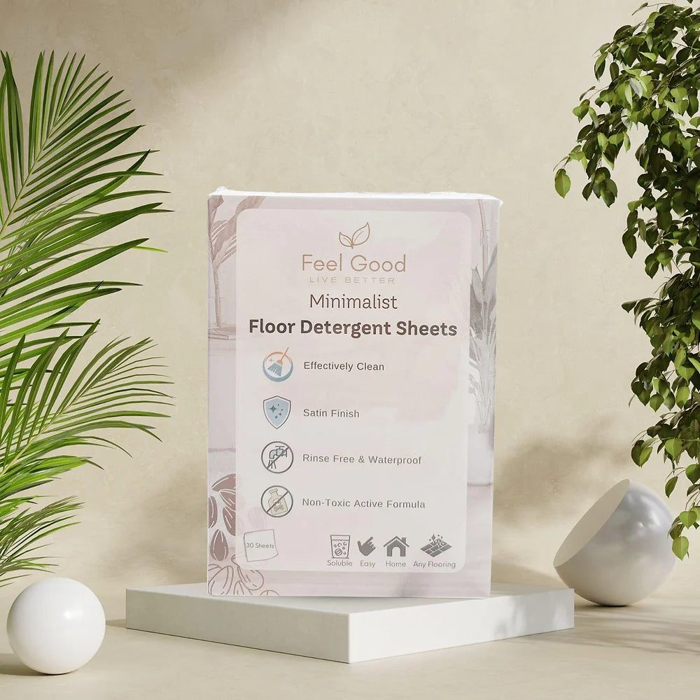 Feel Good Floor Detergent Sheets (30 Sheets) - Our Reusable Lifestyle