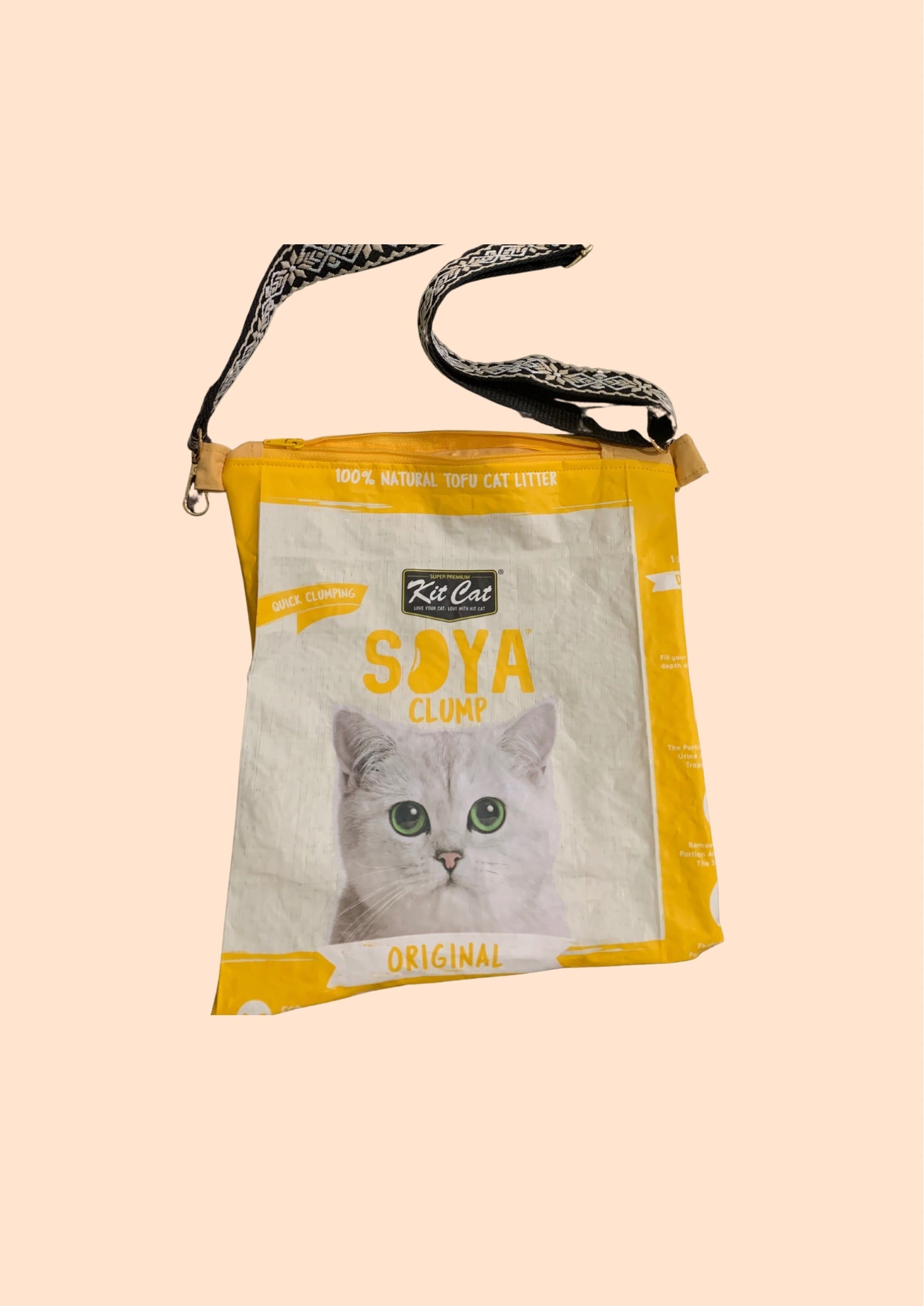 Trash to treasure cross body bag