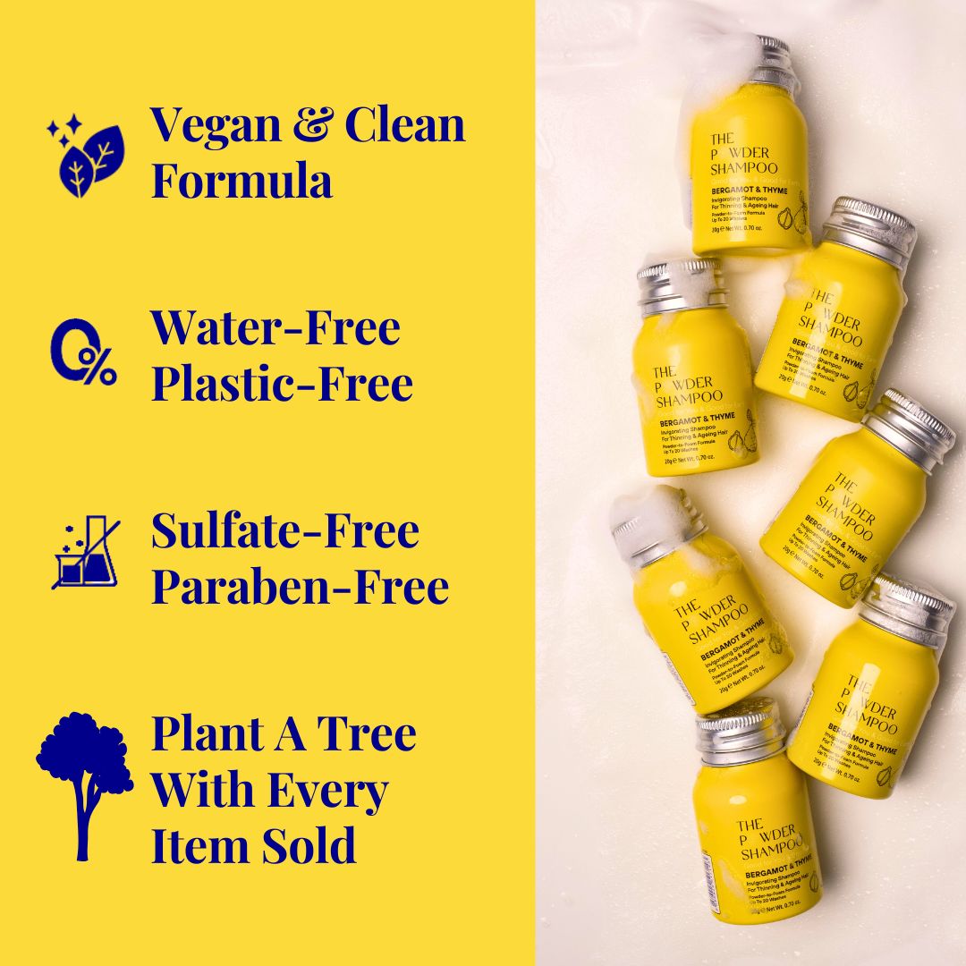 Invigorating Shampoo For Thinning & Ageing Hair Bergamot, Biotin, Ginger & Ginseng