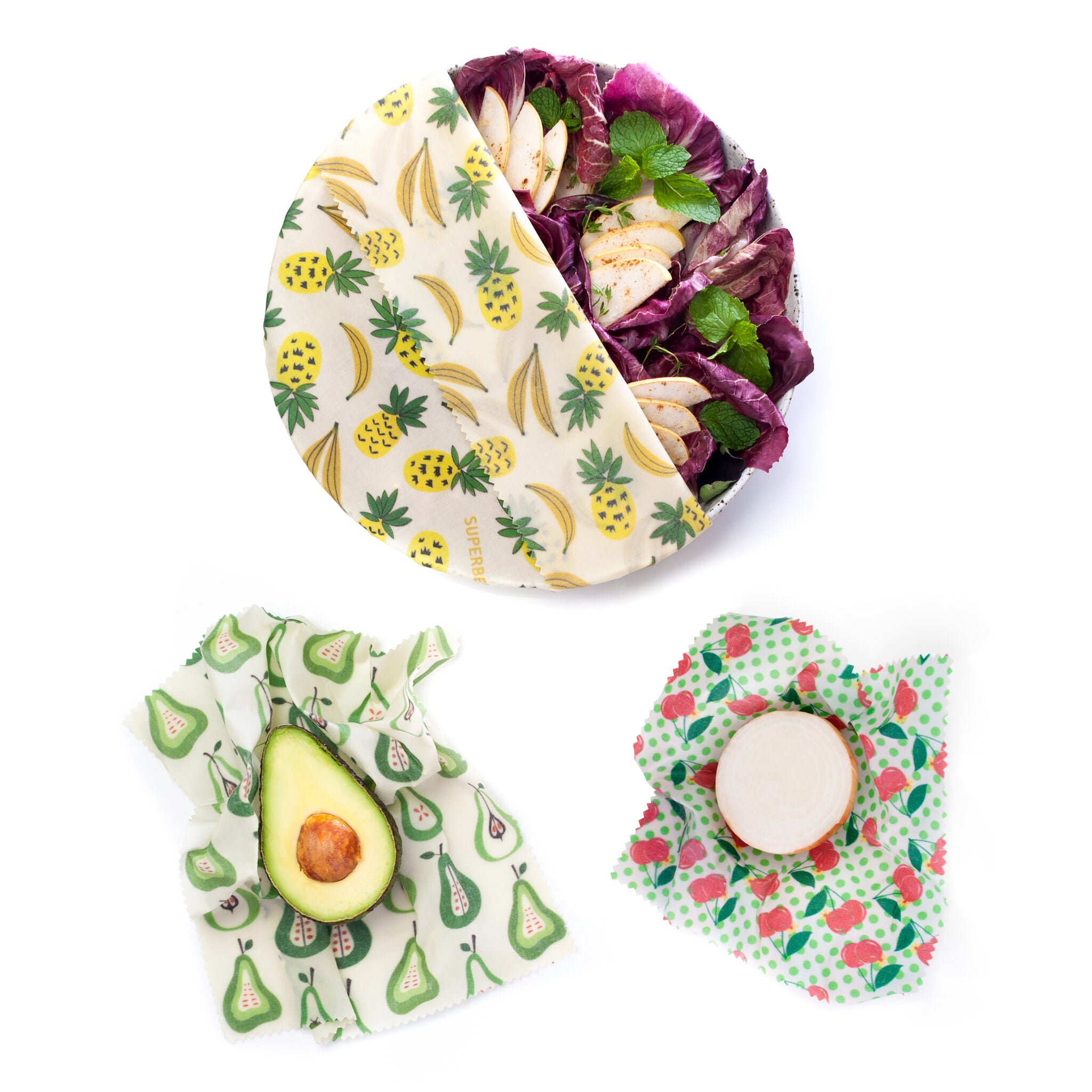 Wax food wraps - The beginner set - Our Reusable Lifestyle