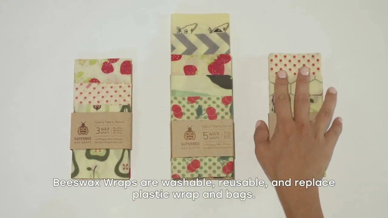 Wax food wraps - The beginner set - Our Reusable Lifestyle