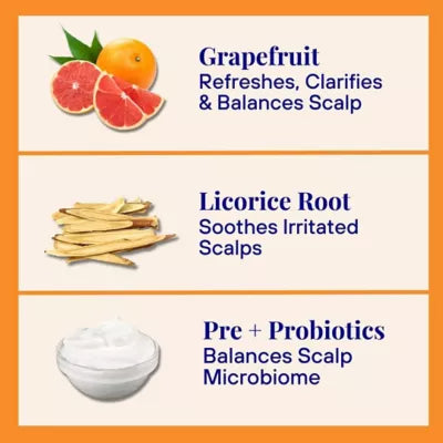 Strengthening Shampoo For Normal & Sensitive Scalps Grapefruit & Probiotics