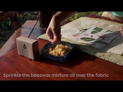 DIY Beeswax food wrap drops