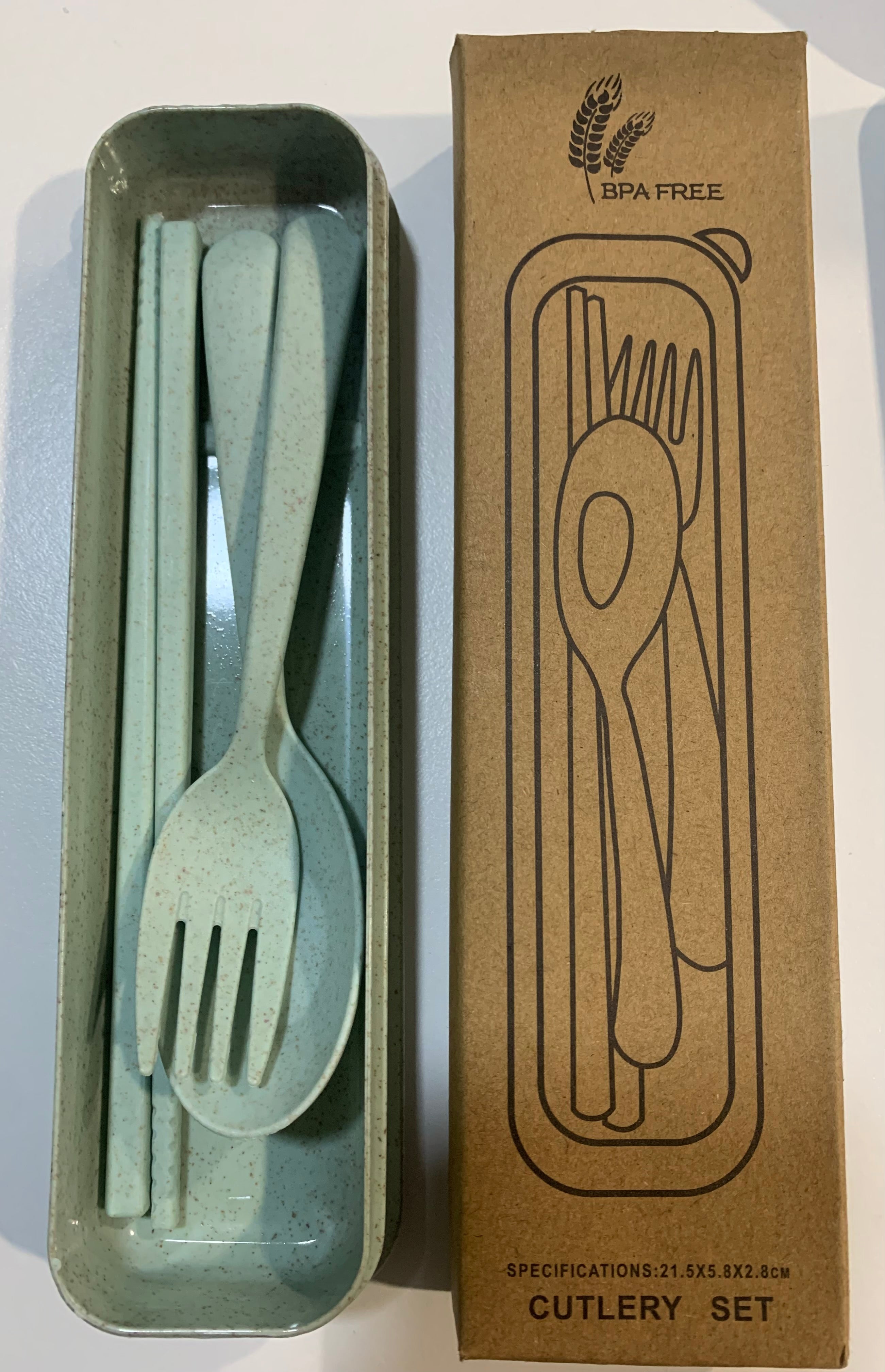 Wheat Fibre Cutlery Set - Our Reusable Lifestyle