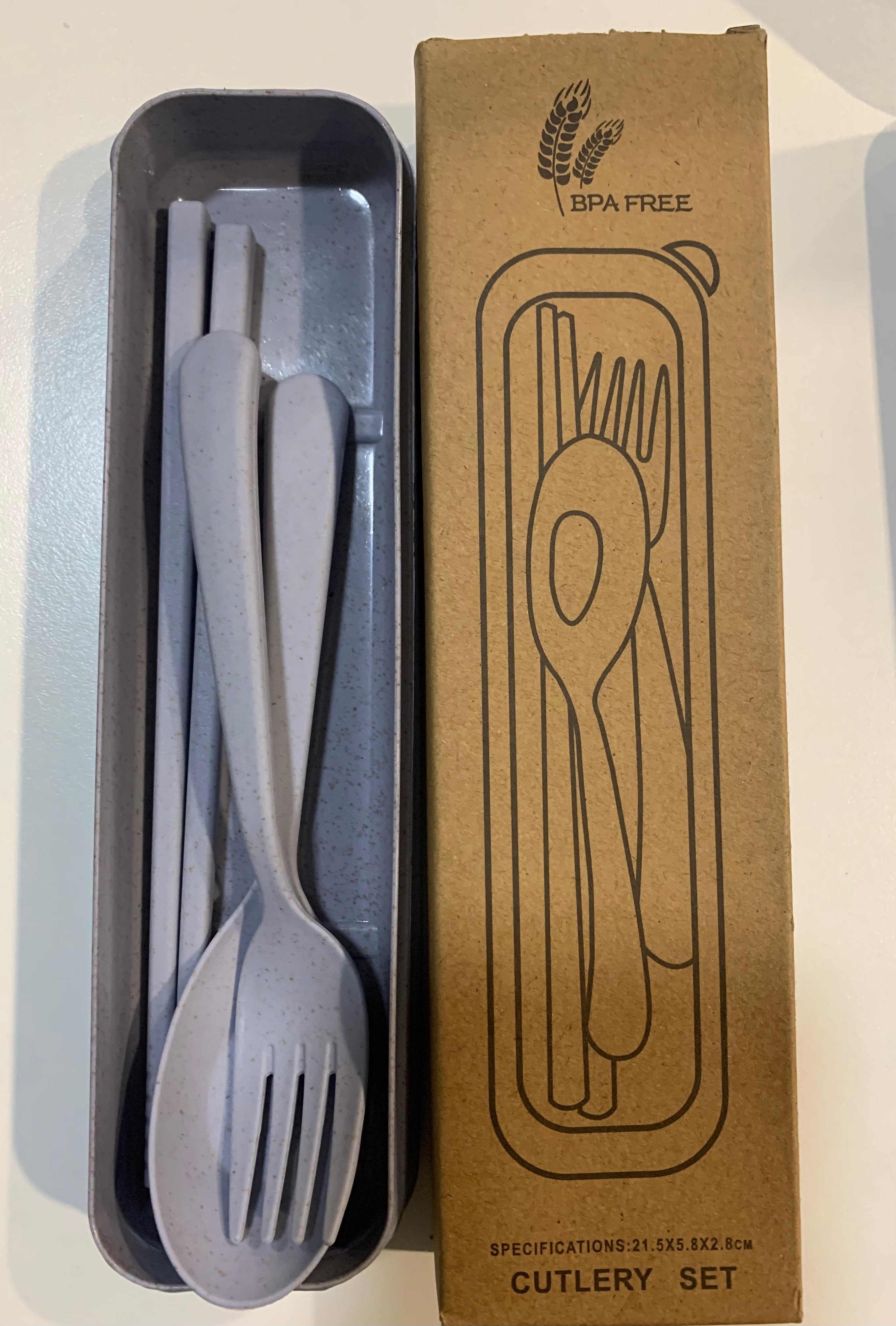 Wheat Fibre Cutlery Set - Our Reusable Lifestyle