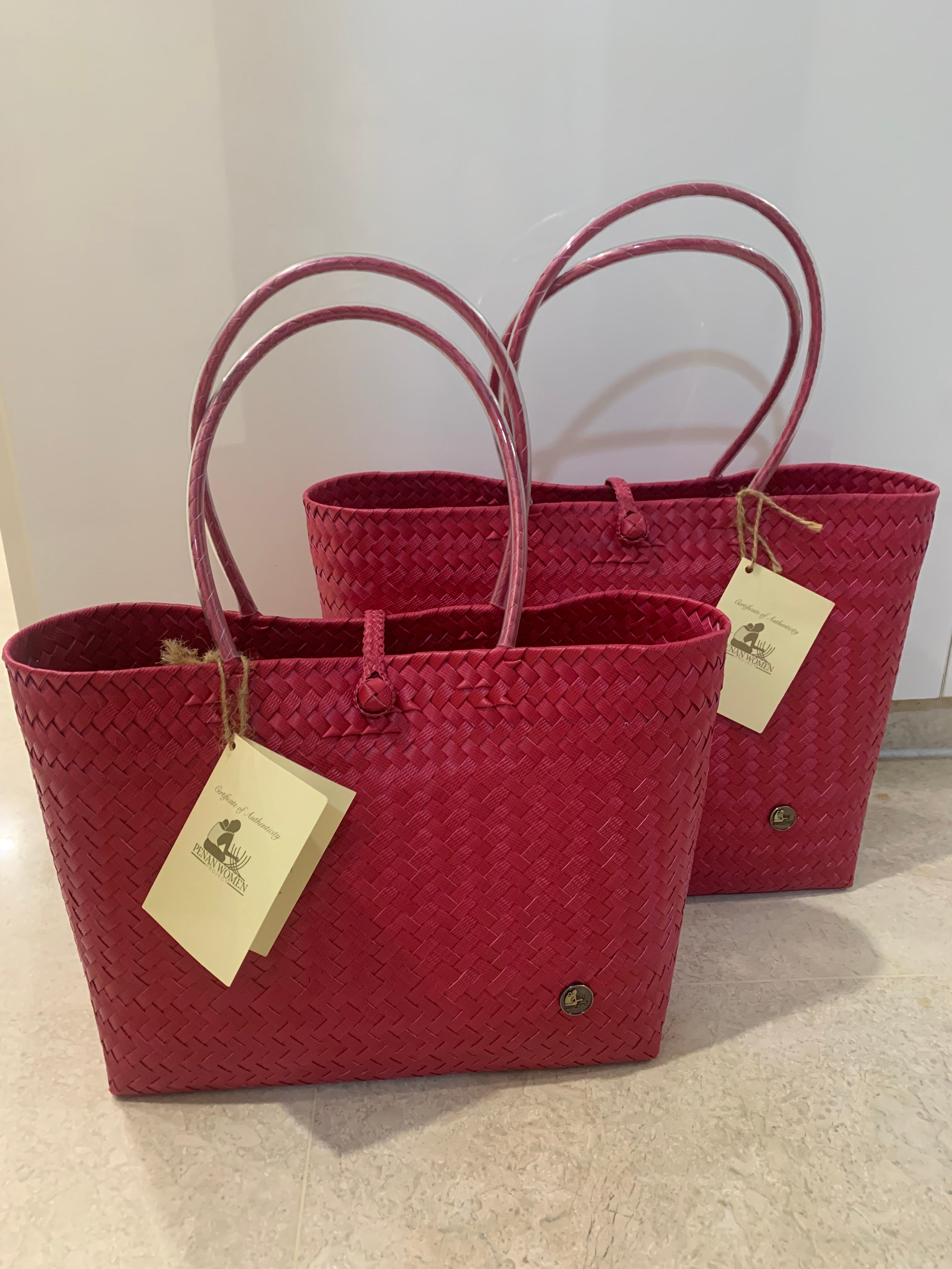 Woven bag made by Penan Womens project - Our Reusable Lifestyle